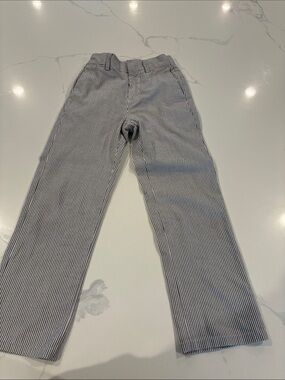 Crewcuts Slim Straight Pinstripe Chinos - Blue & White